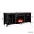 Luzmo Classic 4 Cubby Fireplace TV Stand , Black