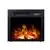 Luzmo Classic 4 Cubby Fireplace TV Stand , Black