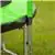 BIKKO 10FT Trampoline with Basketball Hoop Inflator and Ladder Green