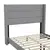 Flash Furniture Hollis Full Platform Bed with Wingback Headboard, Gray
