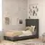 Flash Furniture Hollis Twin Platform Bed with Headboard, Charcoal