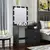 Dressing Table Modern Vanity Table Set with Large Light Mirror