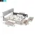 Dreamero King Size Upholstery Platform Bed with Four Drawers,Beige