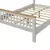 Dreamero Country Gray Solid Platform Bed with Oak Top, King