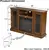 Luzmo Modern Electric Fireplace TV Stand Fit up to 55' Flat Screen TV