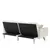 Luzmo Modern Velvet Sofa Couch Bed with Armrests and 2 Pillows