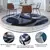 Flash Furniture Harken 8' x 8' Blue and Gray Round Olefin Area Rug