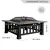 Lafama 3 in 1 Metal Square Patio Firepit Table BBQ Garden Stove