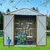 Outdoor storage sheds 4FTx6FT Apex roof White+Yellow