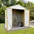 Outdoor storage sheds 4FTx6FT Apex roof White+Yellow