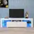 Luzmo White TV Stand, 20 Colors LED TV Stand w/Remote Control Lights