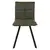LeisureMod Wesley Modern Leather Chair With Metal Legs - Olive Green