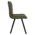 LeisureMod Wesley Modern Leather Chair With Metal Legs - Olive Green