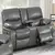 Donetsk 2-Piece Power Motion Reclining Sofa in Grey Gel Leatherette