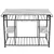 Luzmo Counter Height Kitchen Dining Room Kitchen Island Prep Table