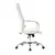 LeisureMod Sonora Modern High-Back Leather Office Chair - White