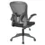 LeisureMod Newton Mesh Office Chair - Black