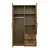 Diniro High wardrobe and kitchen cabinet with 2 doors