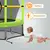 BIKKO 55 Inch Kids Trampoline with Safety Enclosure Net