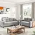 Luzmo Morden Style Sofa Set Couch Furniture Upholstered Loveseat