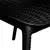 LeisureMod Kent Outdoor Dining Chair, Set of 4 - Black