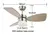 Lcaoful 36 In. 6 Speed Ceiling Fan With Dual-Finish Wood Blades