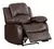 Lazzara Home Bianca Brown Faux Leather Upholstered Reclining Chair