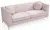 Passion Furniture 87 in. Pink Velvet 2-Seater Sofa with 2-Throw Pillow