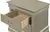 Passion Furniture Louis Philippe 2-Drawer Silver Champagne Nightstand