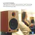 Kanto YU6 Powered Bookshelf Speakers - Bamboo