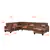 Boswell Storage Sectional in Chocolate