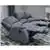 Crawford Luxury Recliner Set in Gray  Includes: Sofa, Chair