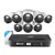 Swann Master Series 8-Channel 8-Camera 4K UHD Indoor/Outdoor Security System - Black