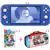 Nintendo Switch Lite Blue, Travel Case & Super Mario Bros. Wonder Bundle of 2