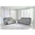 Buntington Reclining Sofa and Loveseat in Pewter