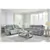 Buntington Reclining Sofa and Loveseat in Pewter