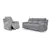 Buntington Reclining Sofa and Chair in Pewter