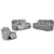 Buntington Reclining 3 Piece Set in Pewter