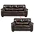 Austin Sofa and Loveseat in Chocolate