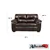 Austin Sofa, Loveseat & Reclining Chair in Chocolate