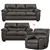 Austin Sofa, Loveseat & Reclining Chair in Sequoia Ash
