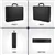 Men's Leather Hard Shell Briefcase with Lock.