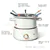 3 Qt Electric Fondue Set with Bonus Ceramic Pot – Dual Pot.