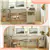 60' L-Shaped Computer Desk Home Office Desk with Cabinet