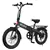 GoTrax Z4 LITE Folding eBike w/ 25mi Max Operating Range and 20mph Max Speed - Black