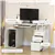 Home Office Desk and Ergonomic Mesh Chair Set with Ample Storage