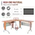 Steel Frame Modern L-Shaped Desk with Keyboard Tray & CPU Stand