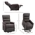 Premium Power Lift Recliner – Plush Linen Comfort with Remote Controls