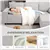 Modern Comfortable Sectional with Solid Wood Frame & Thick Cushions