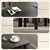5-Pcs Dining Set with Solid Wood Legs & Comfort Upholstered Chairs